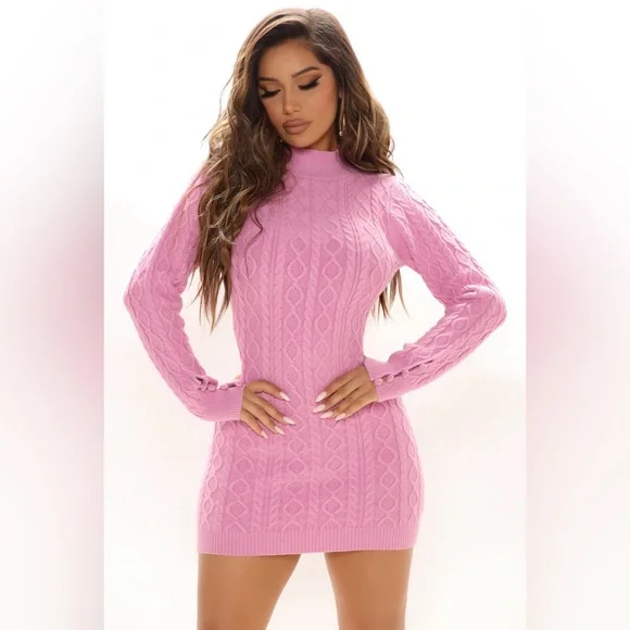 Fashion Nova | Dresses | Long Sleeve Cozy Pink Dress Mini | Poshmark Fashion Nova | Dresses | Long Sleeve Cozy Pink Dress Mini | Poshmark
